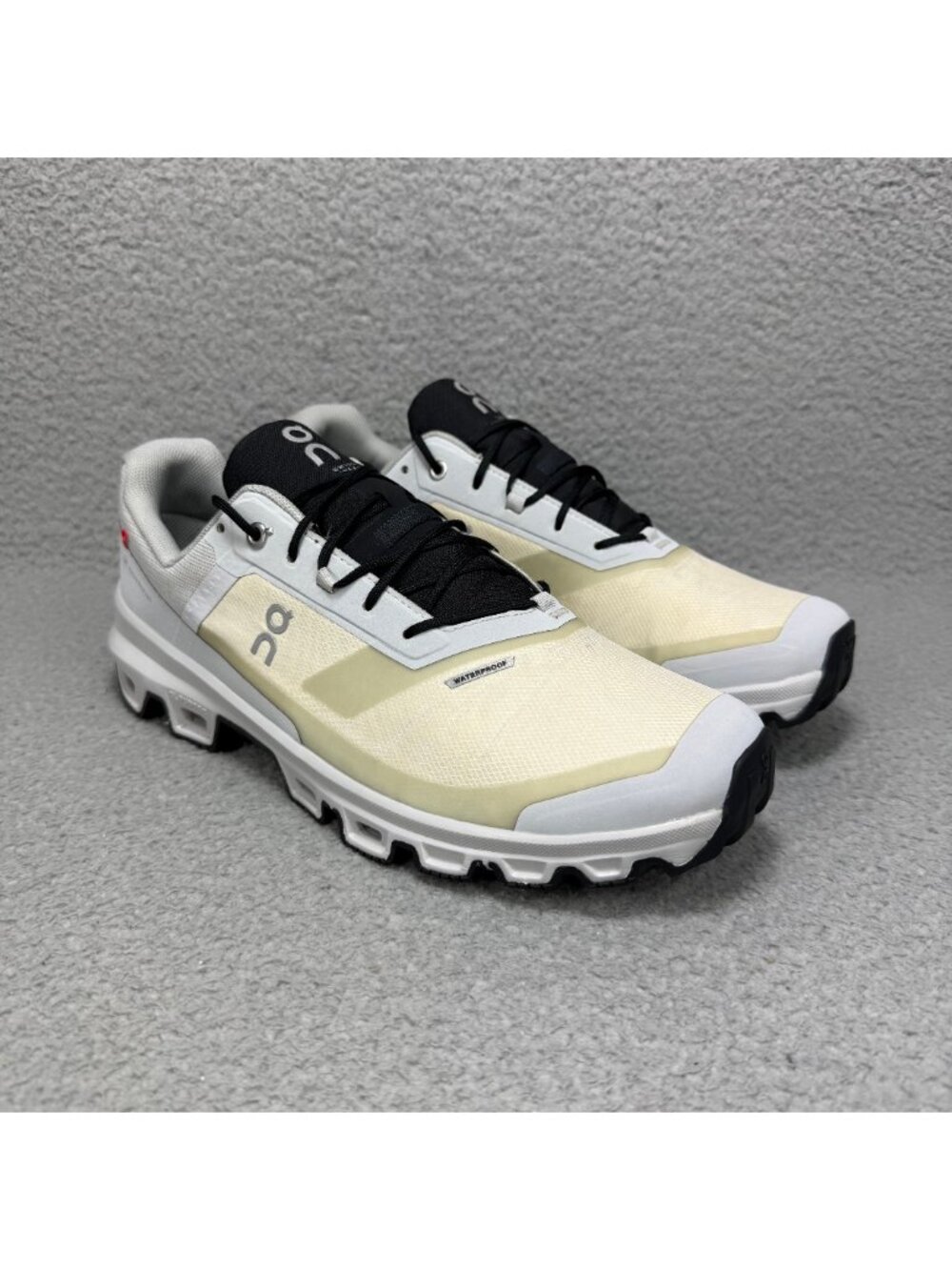 On Cloudventure Waterproof Men 10 Shoes Glacier Grey Trail Running Cloud Sneaker